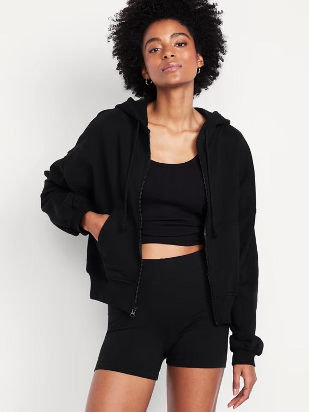 TALL Old Navy SoComfy Full-Zip Hoodie Sweatshirt M Tall
